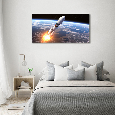 Bild auf leinwand Weltraumrakete