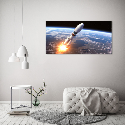 Bild auf leinwand Weltraumrakete