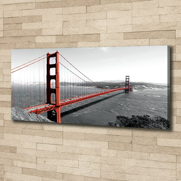 Bild auf leinwand San Francisco Brücke