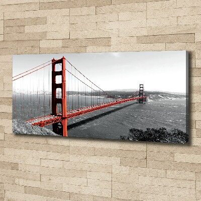 Bild auf leinwand San Francisco Brücke
