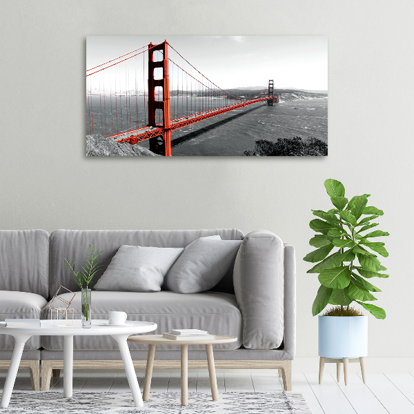 Bild auf leinwand San Francisco Brücke