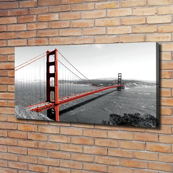 Bild auf leinwand San Francisco Brücke