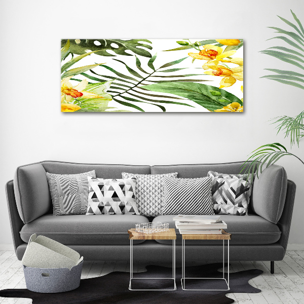 Wandbild Tropische Blumen