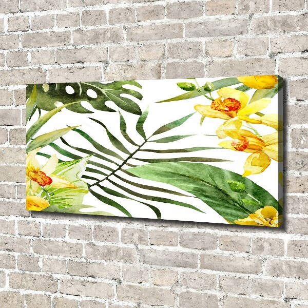 Wandbild Tropische Blumen