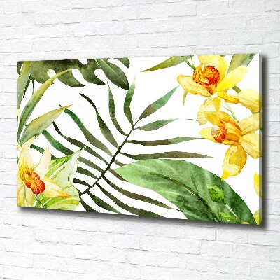 Wandbild Tropische Blumen