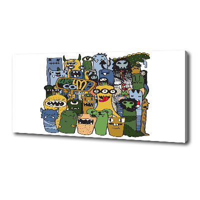 Wandbild Verrückte Monster