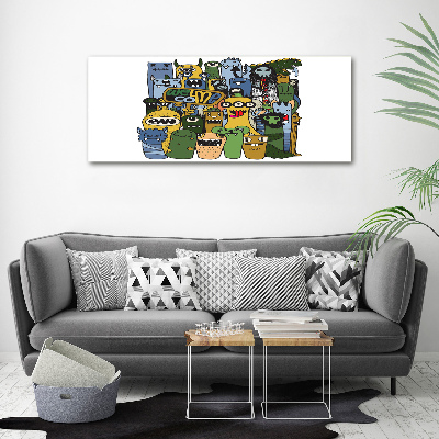 Wandbild Verrückte Monster