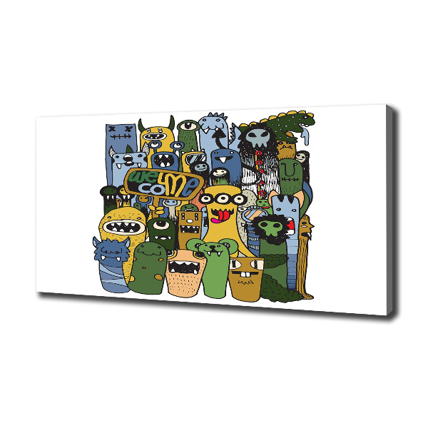 Wandbild Verrückte Monster