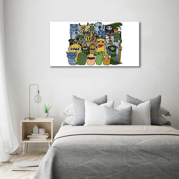 Wandbild Verrückte Monster