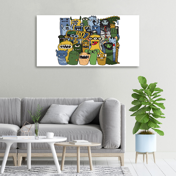 Wandbild Verrückte Monster