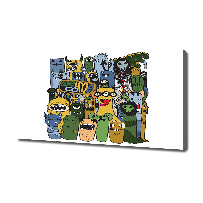 Wandbild Verrückte Monster