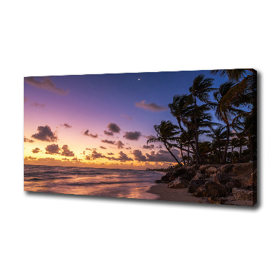Wandbild Sonnenuntergang am Strand