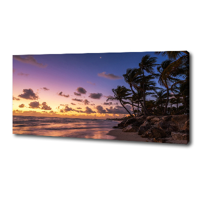 Wandbild Sonnenuntergang am Strand