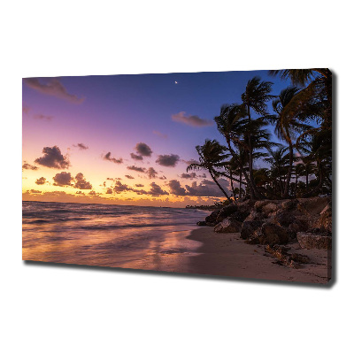 Wandbild Sonnenuntergang am Strand