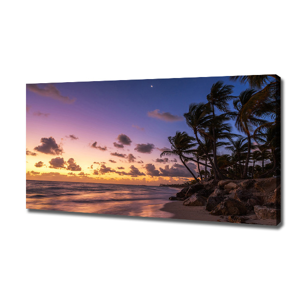 Wandbild Sonnenuntergang am Strand