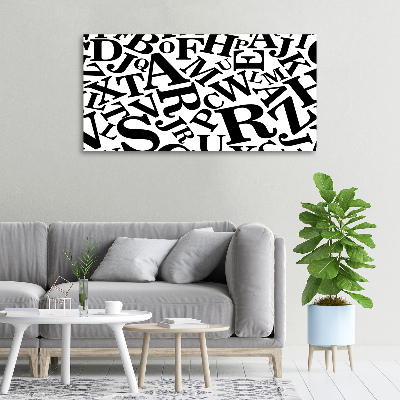 Bild auf leinwand Alphabet