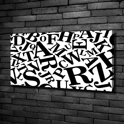 Bild auf leinwand Alphabet