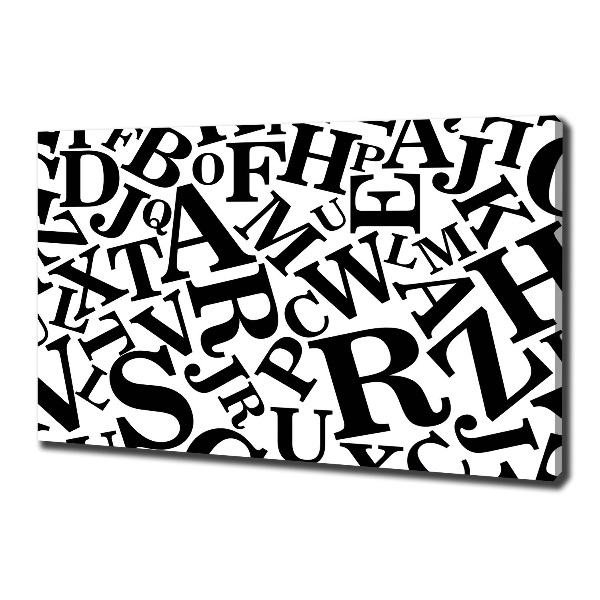 Bild auf leinwand Alphabet