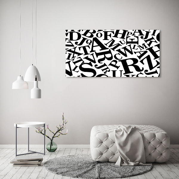 Bild auf leinwand Alphabet