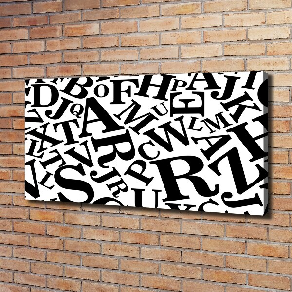 Bild auf leinwand Alphabet