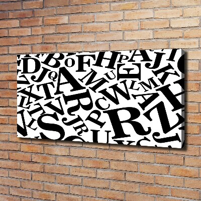 Bild auf leinwand Alphabet