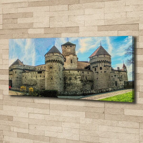 Bild auf leinwand Ein Schloss in der Schweiz