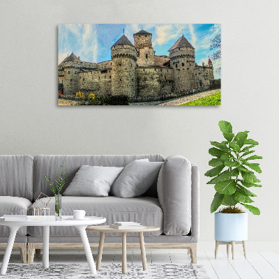 Bild auf leinwand Ein Schloss in der Schweiz