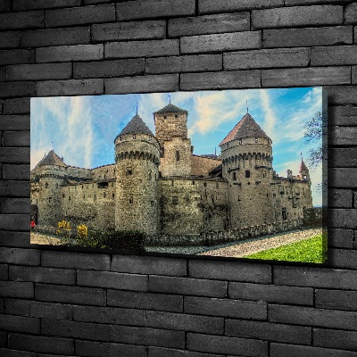Bild auf leinwand Ein Schloss in der Schweiz