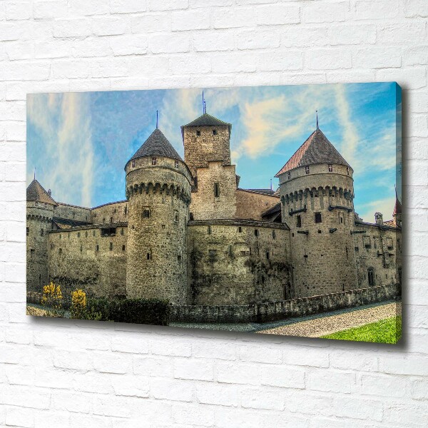 Bild auf leinwand Ein Schloss in der Schweiz