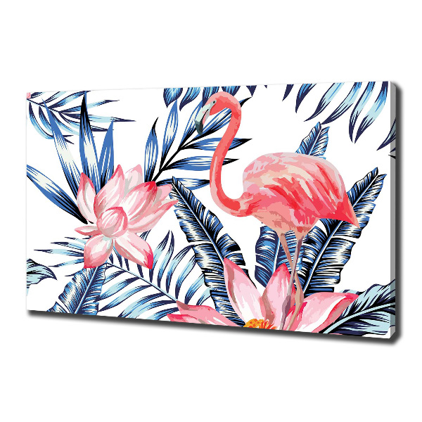 Fotobild Flamingos und Pflanzen