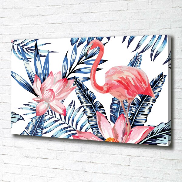 Fotobild Flamingos und Pflanzen