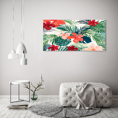 Bild auf leinwand Tropische Blumen