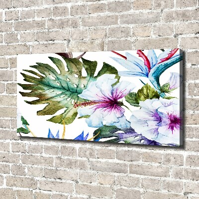 Wandbild Hawaiianische Blumen