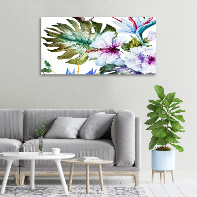 Wandbild Hawaiianische Blumen