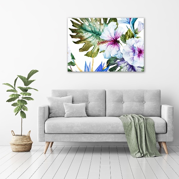 Wandbild Hawaiianische Blumen