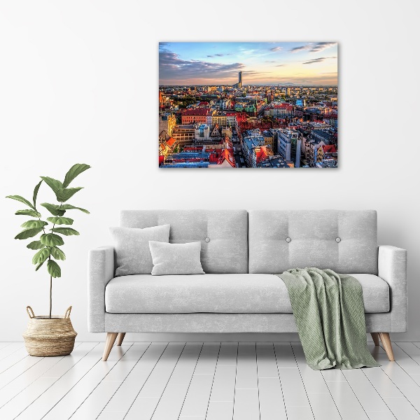 Bild auf leinwand Panorama von Breslau
