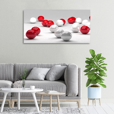 Fotobild Rote und weiße Bälle