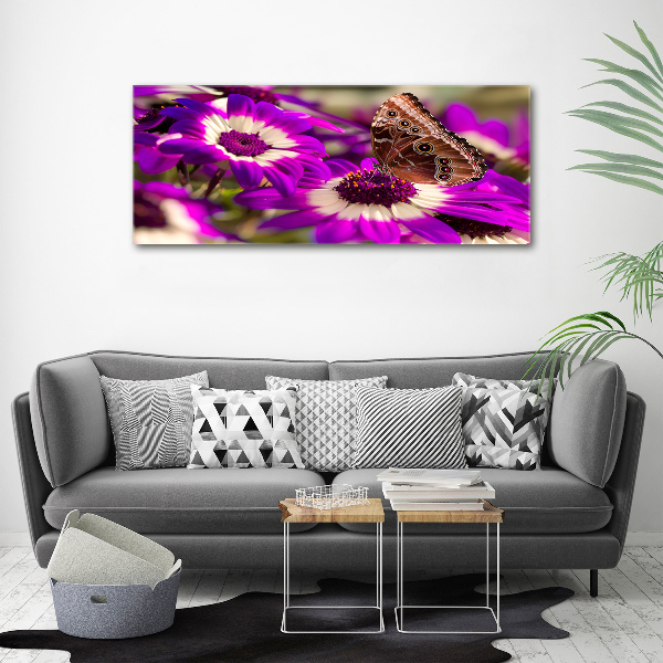 Bild auf leinwand Schmetterling auf einer Blume