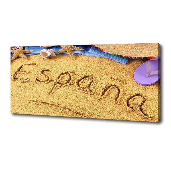 Wandbild Spanien-Inschrift