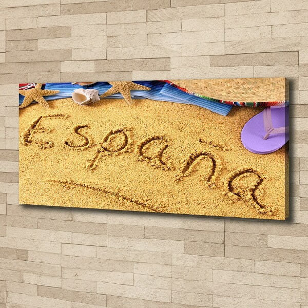 Wandbild Spanien-Inschrift