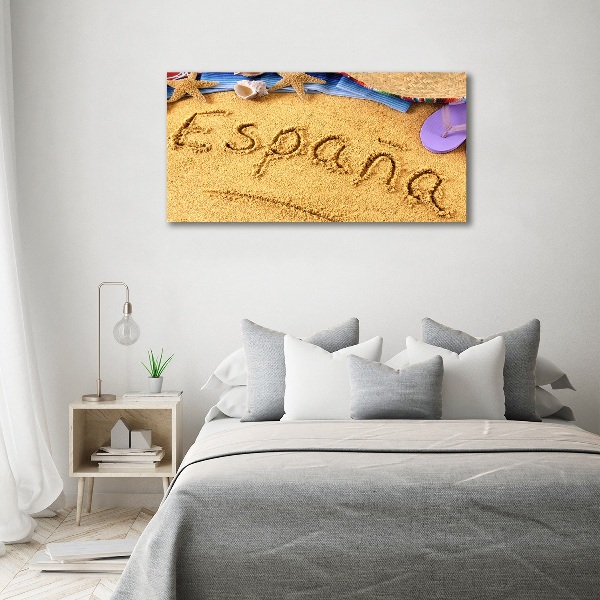 Wandbild Spanien-Inschrift