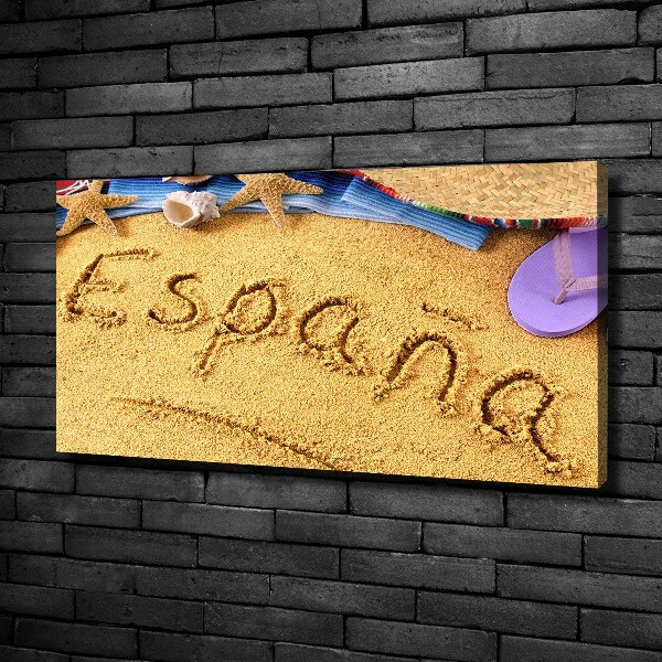 Wandbild Spanien-Inschrift