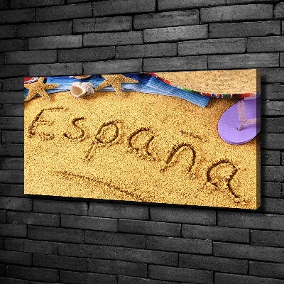 Wandbild Spanien-Inschrift