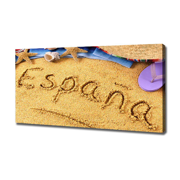 Wandbild Spanien-Inschrift