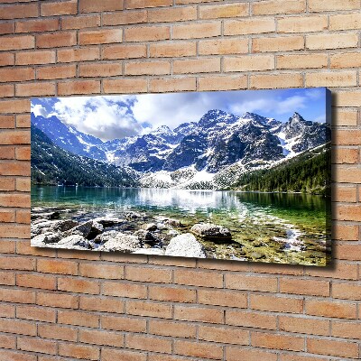 Bild auf leinwand Das Meeresauge der Tatra-Berge