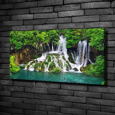 Wandbild Wasserfall in den Bergen