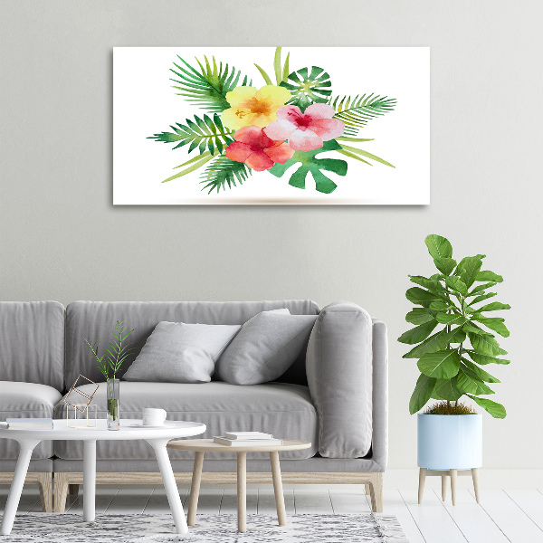 Bild auf leinwand Hawaiianische Blumen