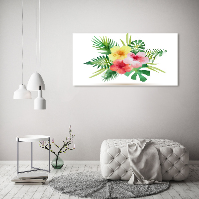 Bild auf leinwand Hawaiianische Blumen
