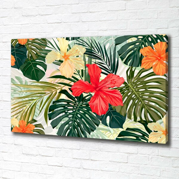 Bild auf leinwand Hawaiianische Blumen
