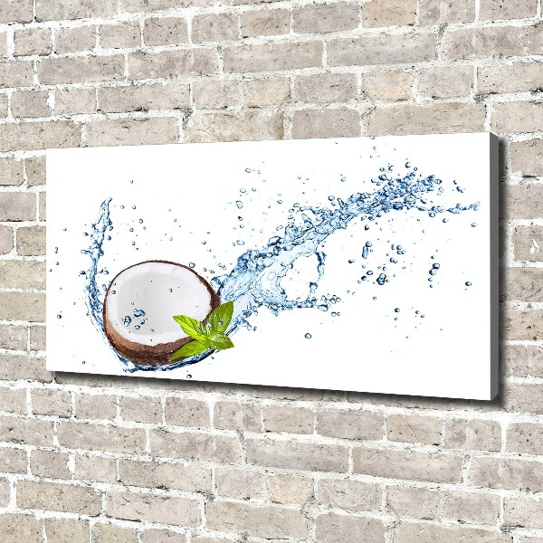 Fotobild Kokosnuss und Wasser